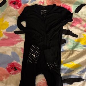 Black ribbed 2t posh peanut convertible pjs
